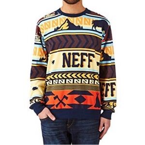 Neff Men's Multicolor Graphic Sweater